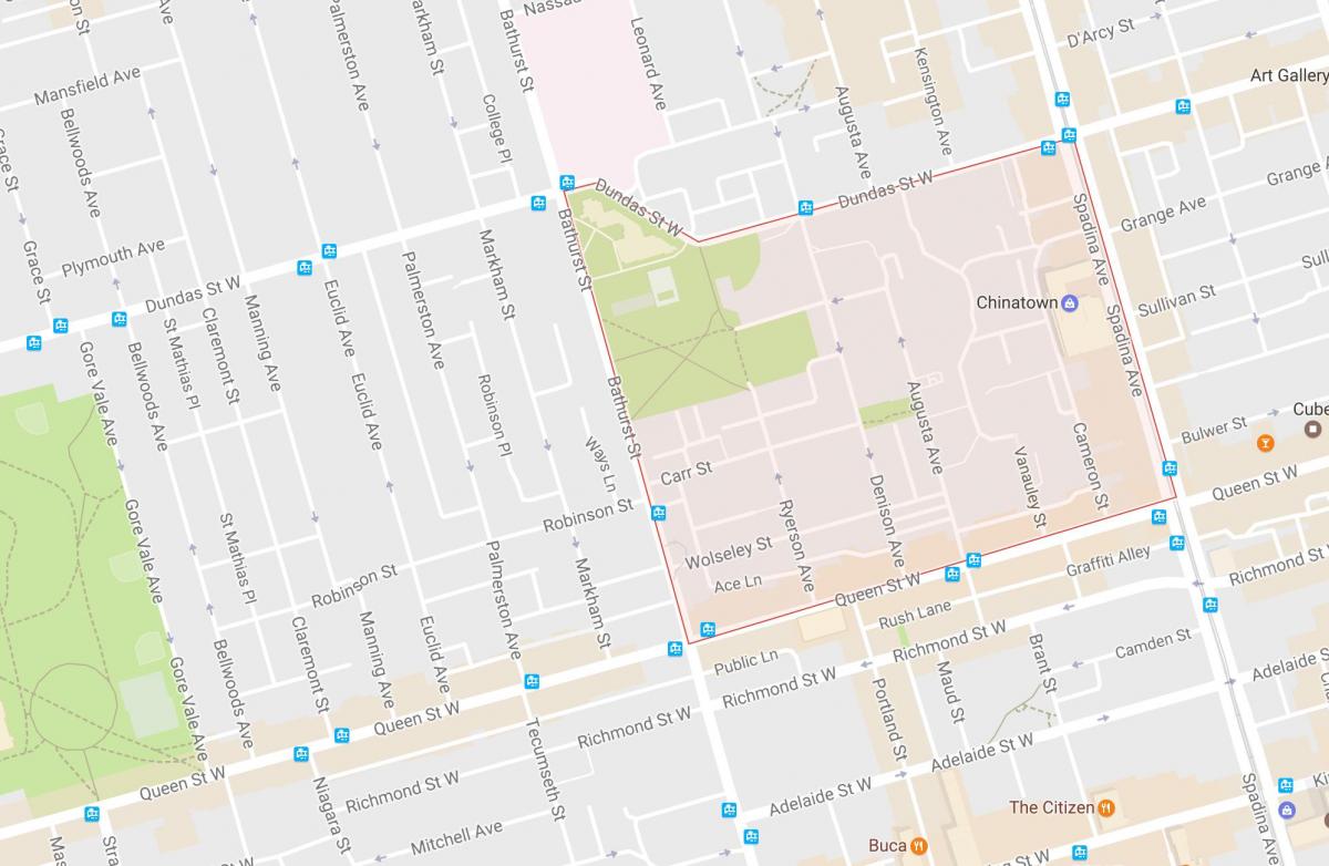 Mapa de Alexandra park al barri de Toronto