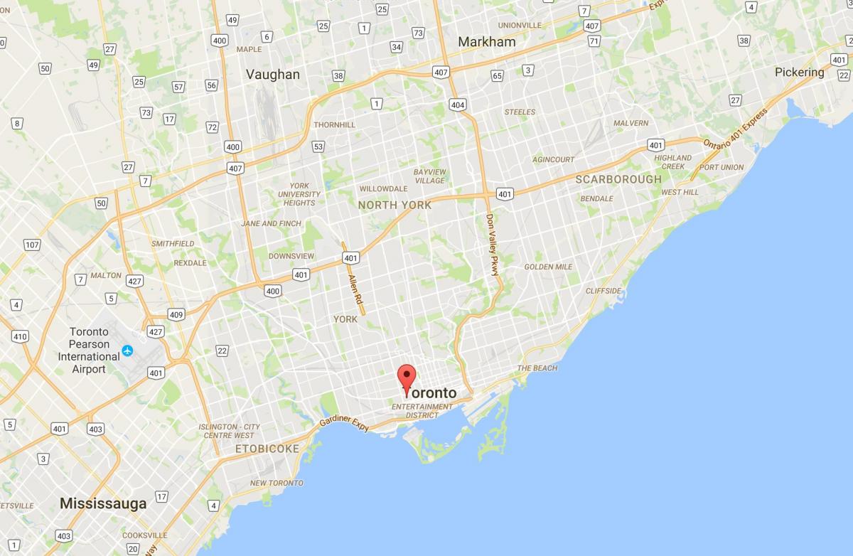 Mapa de Alexandra park districte de Toronto
