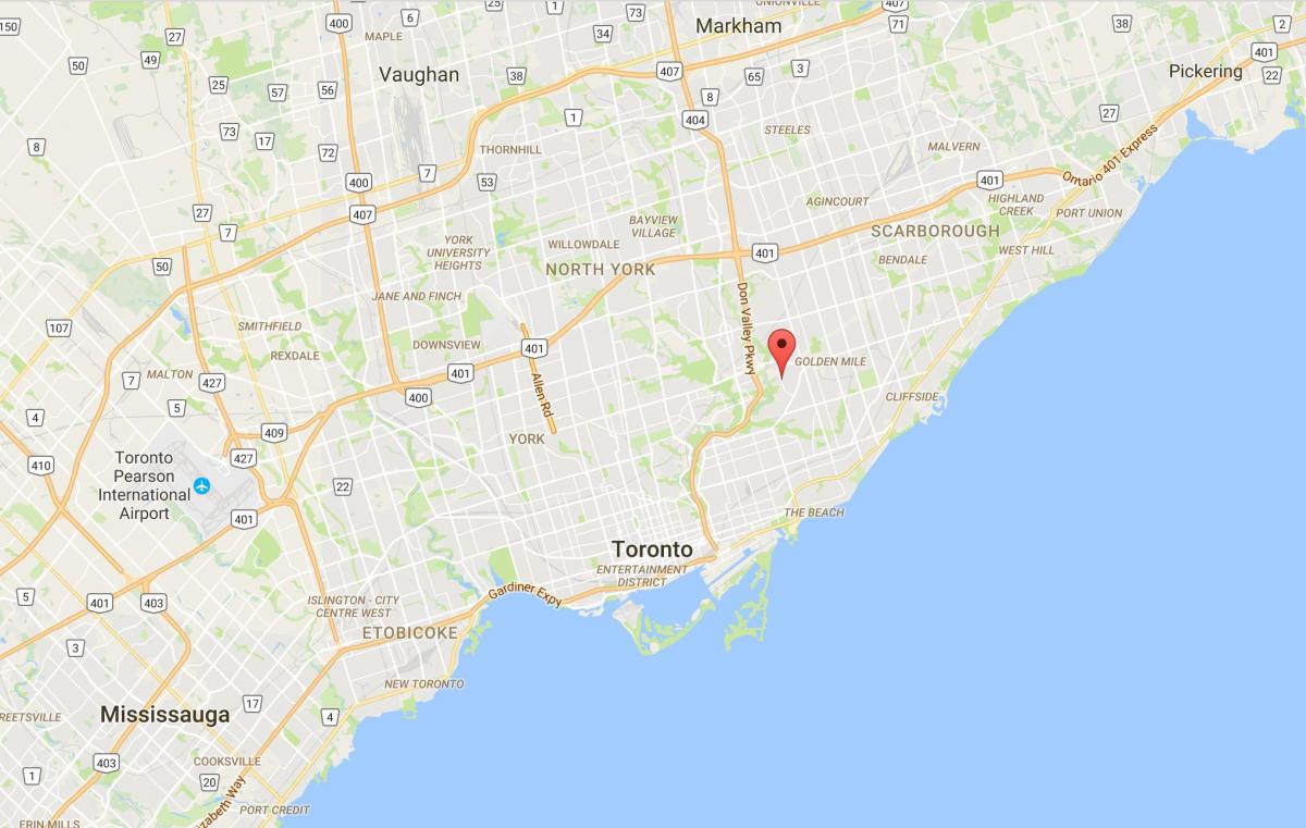 Mapa de Bermondsey districte de Toronto