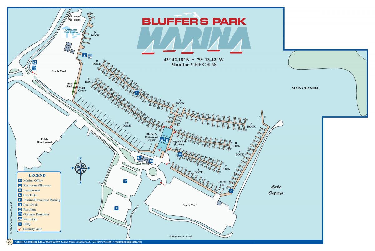 Mapa de Bluffer Parc de la Marina