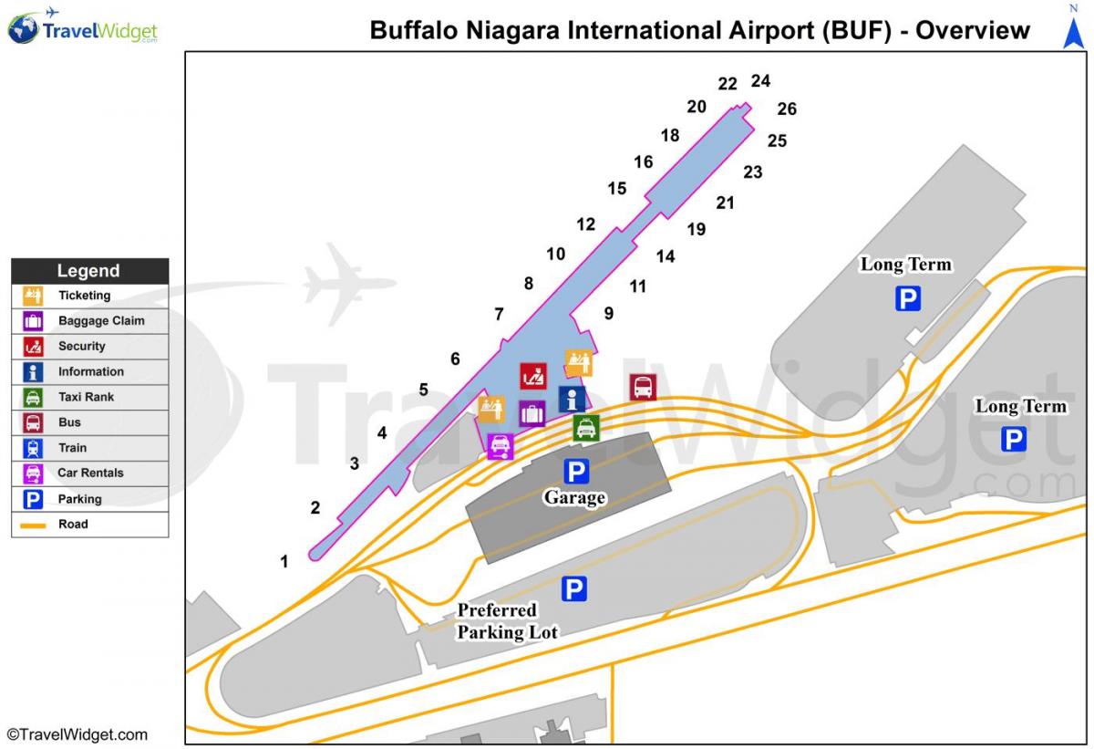 Mapa de Búfala de l'aeroport de Dubai