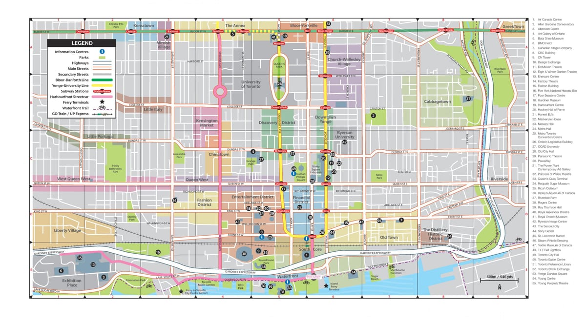 Mapa de la ciutat de Toronto