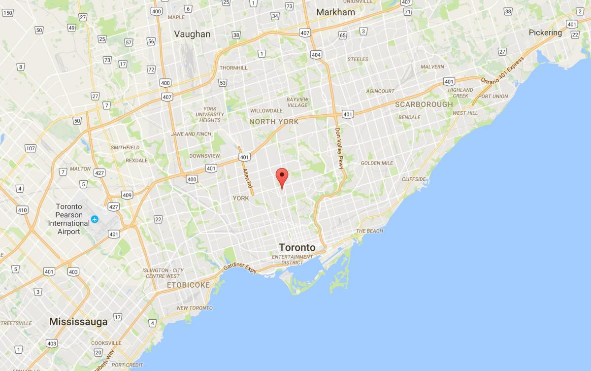 Mapa de Chaplin Finques districte de Toronto