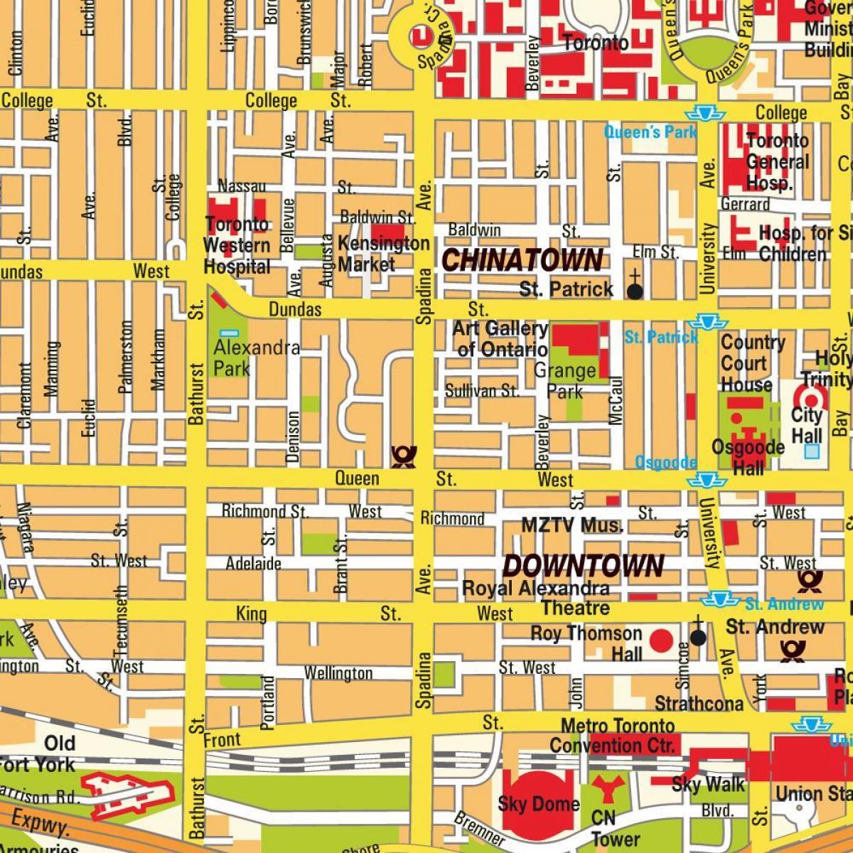 Mapa de Chinatown Ontario