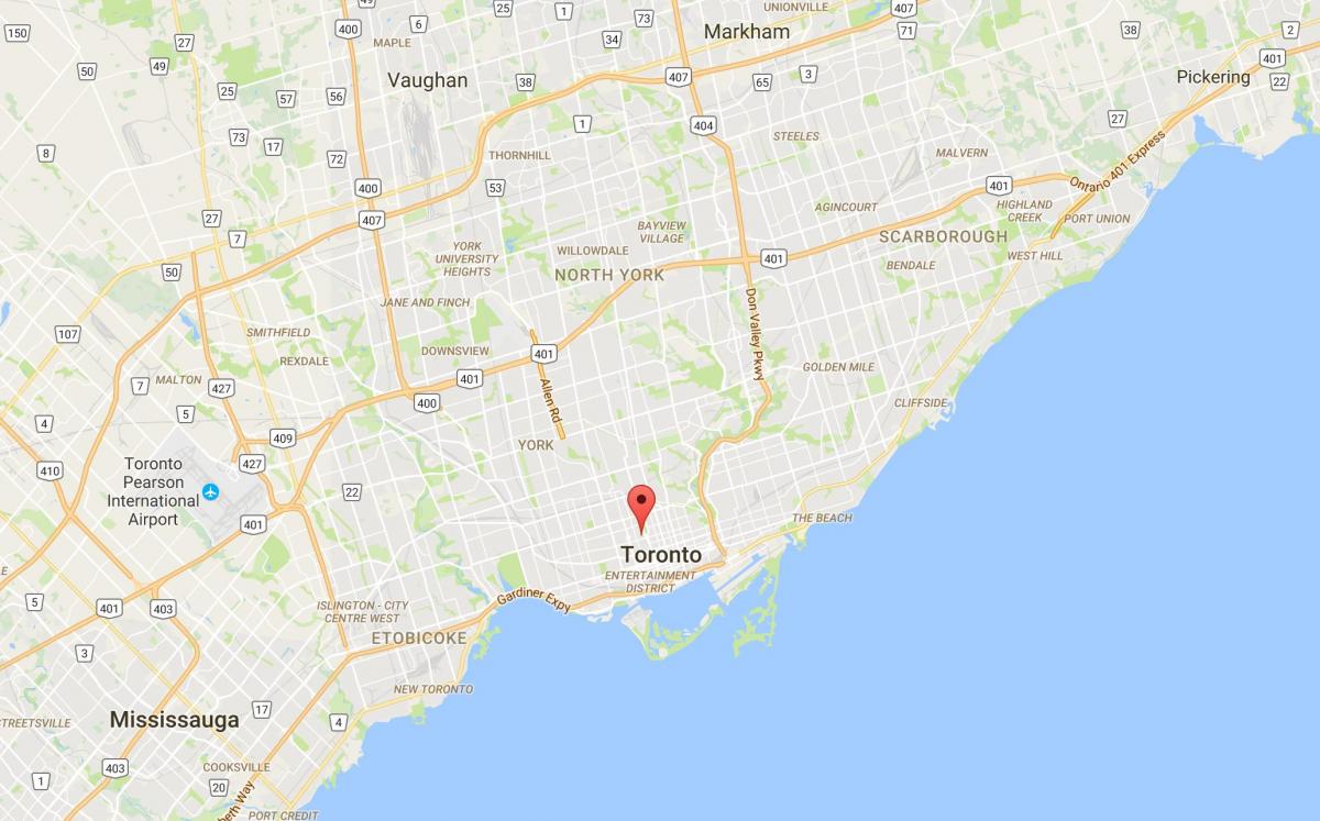 Mapa de Descobriment de districte Districte de Toronto