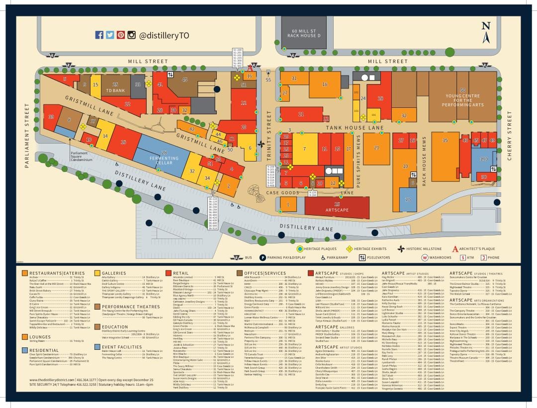 Mapa de la Destil · leria Districte de Toronto