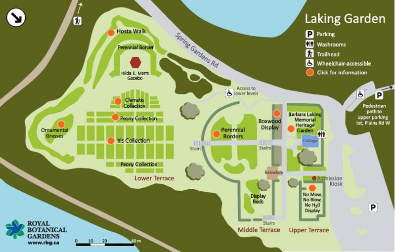 Mapa de director de rbg Laking Jardí