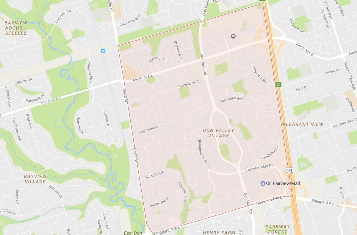 Mapa de La Cacauet barri de Toronto