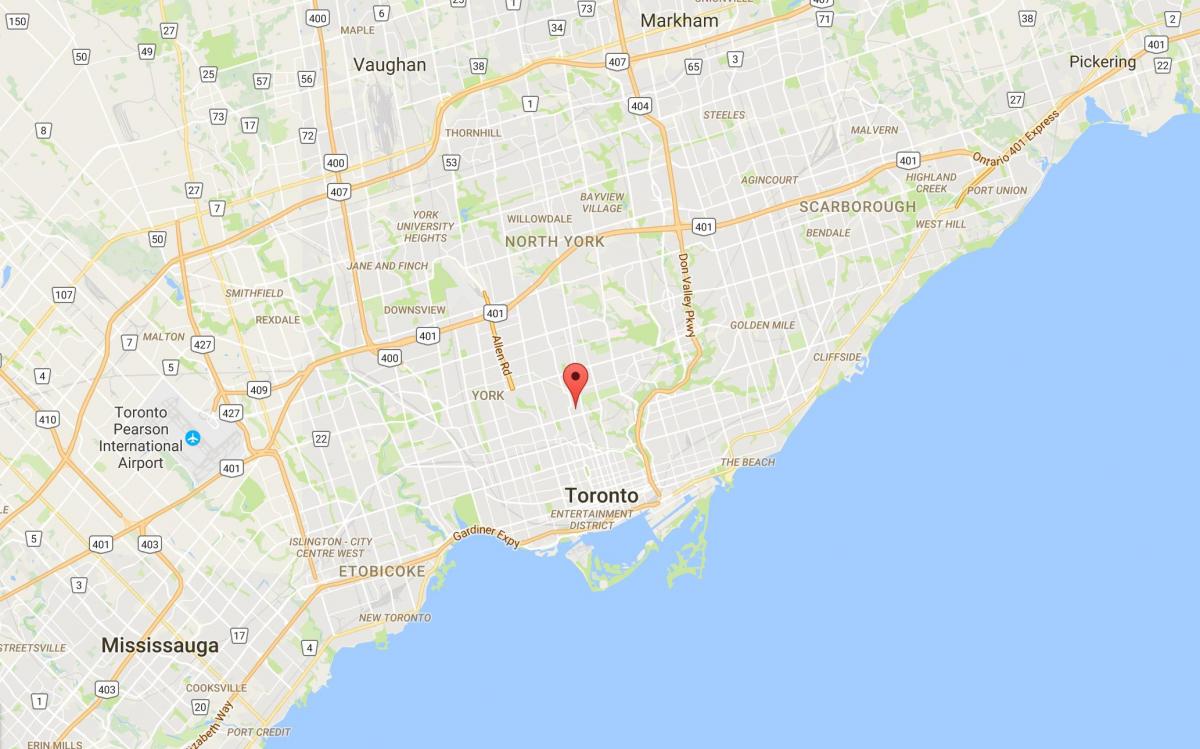Mapa de Deer Park districte de Toronto