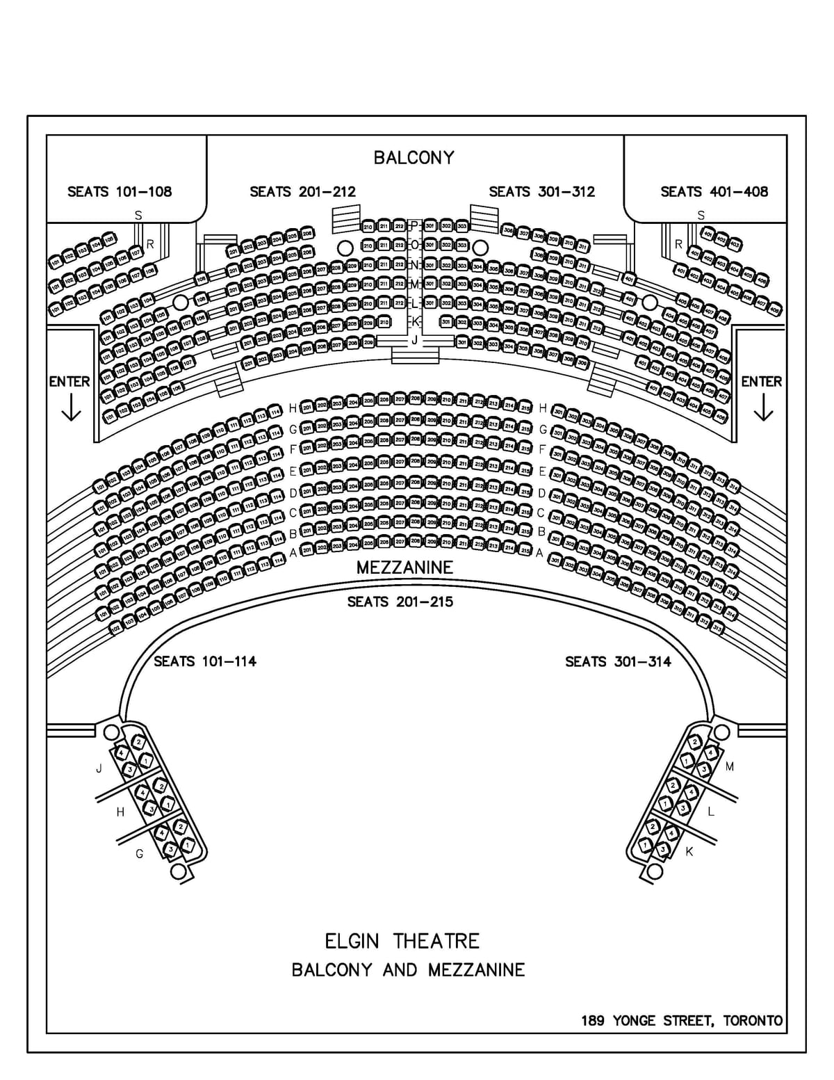 Mapa de Elgin & Jardí d'Hivern del Teatre