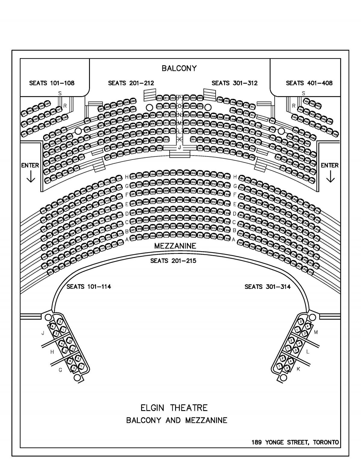 Mapa de Elgin & Jardí d'Hivern del Teatre