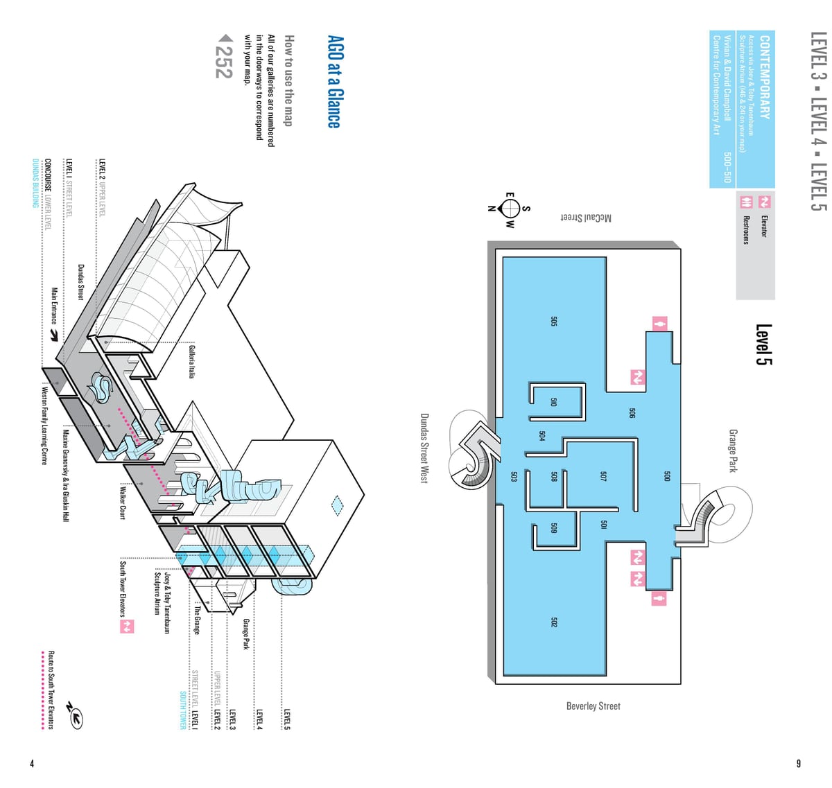 Mapa de la Galeria d'Art d'Ontario nivell 5