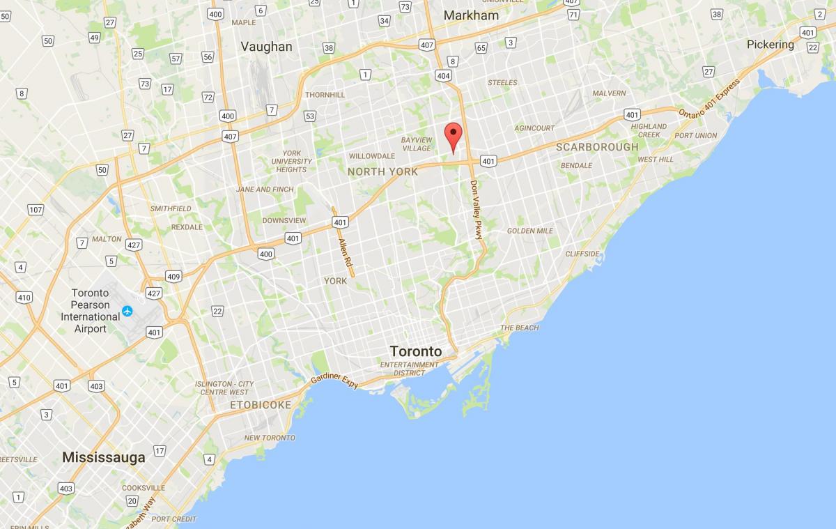 Mapa de Henry Granja districte de Toronto