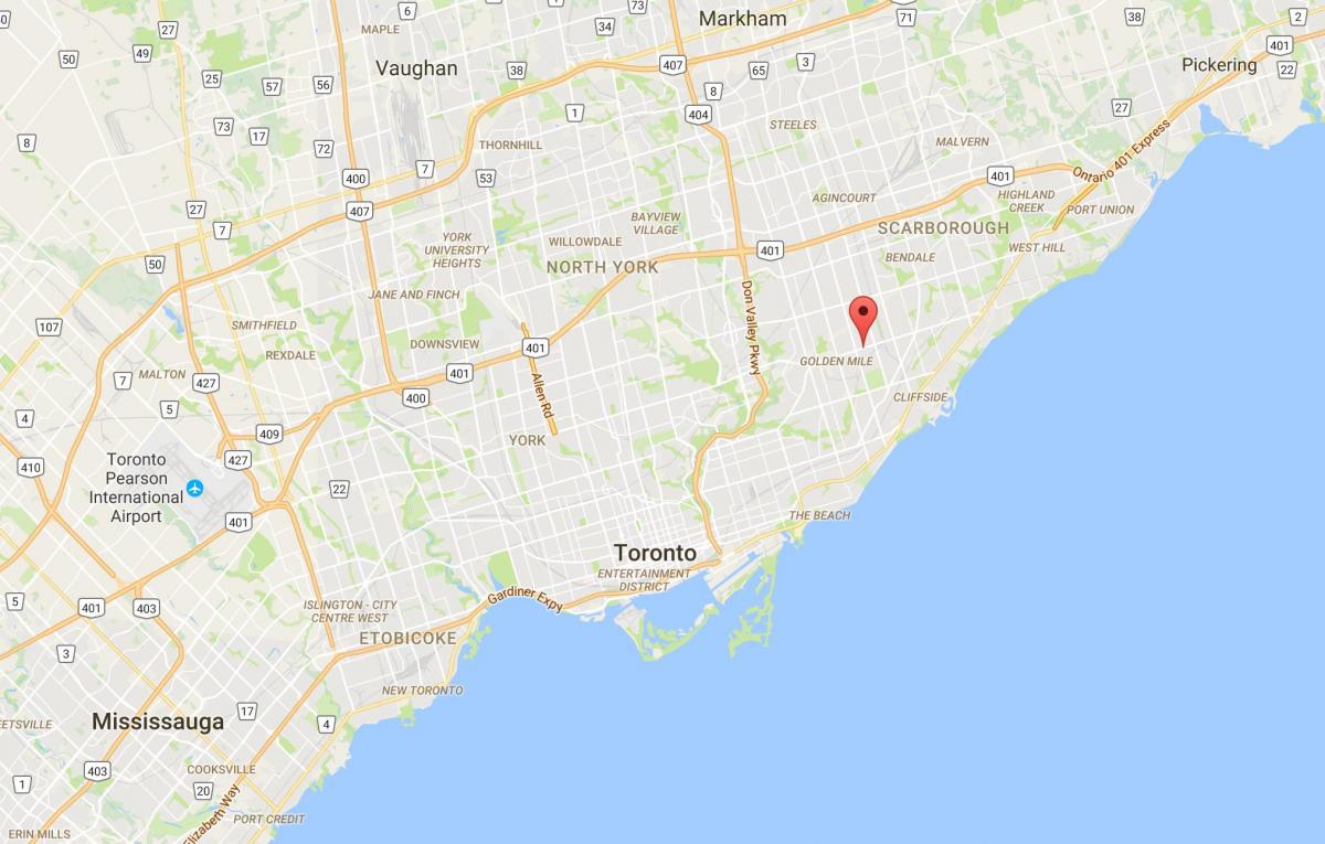 Mapa de Ionview districte de Toronto