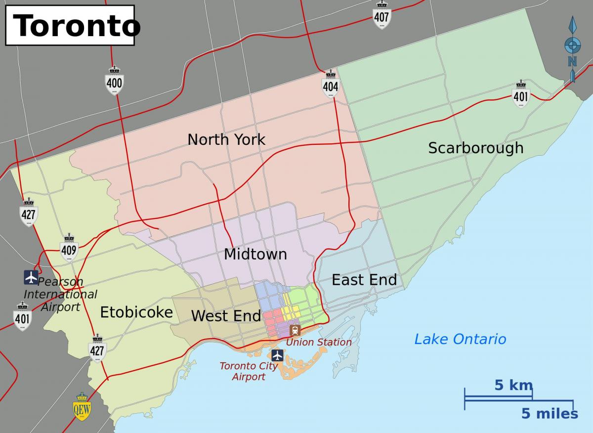 Mapa de la Ciutat de Toronto