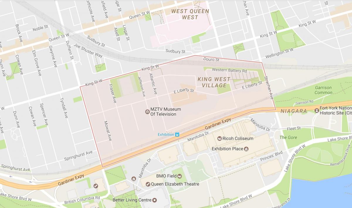 Mapa de la Llibertat del Poble al barri de Toronto