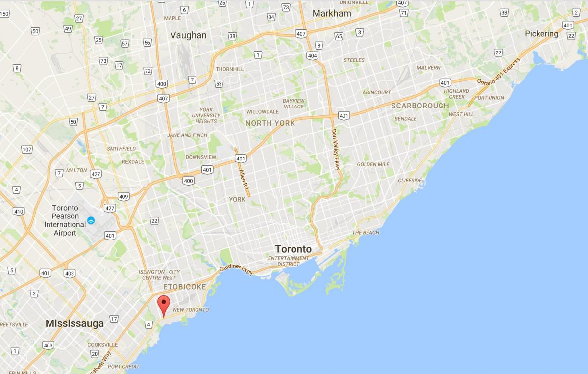 Mapa de Long Branch districte de Toronto