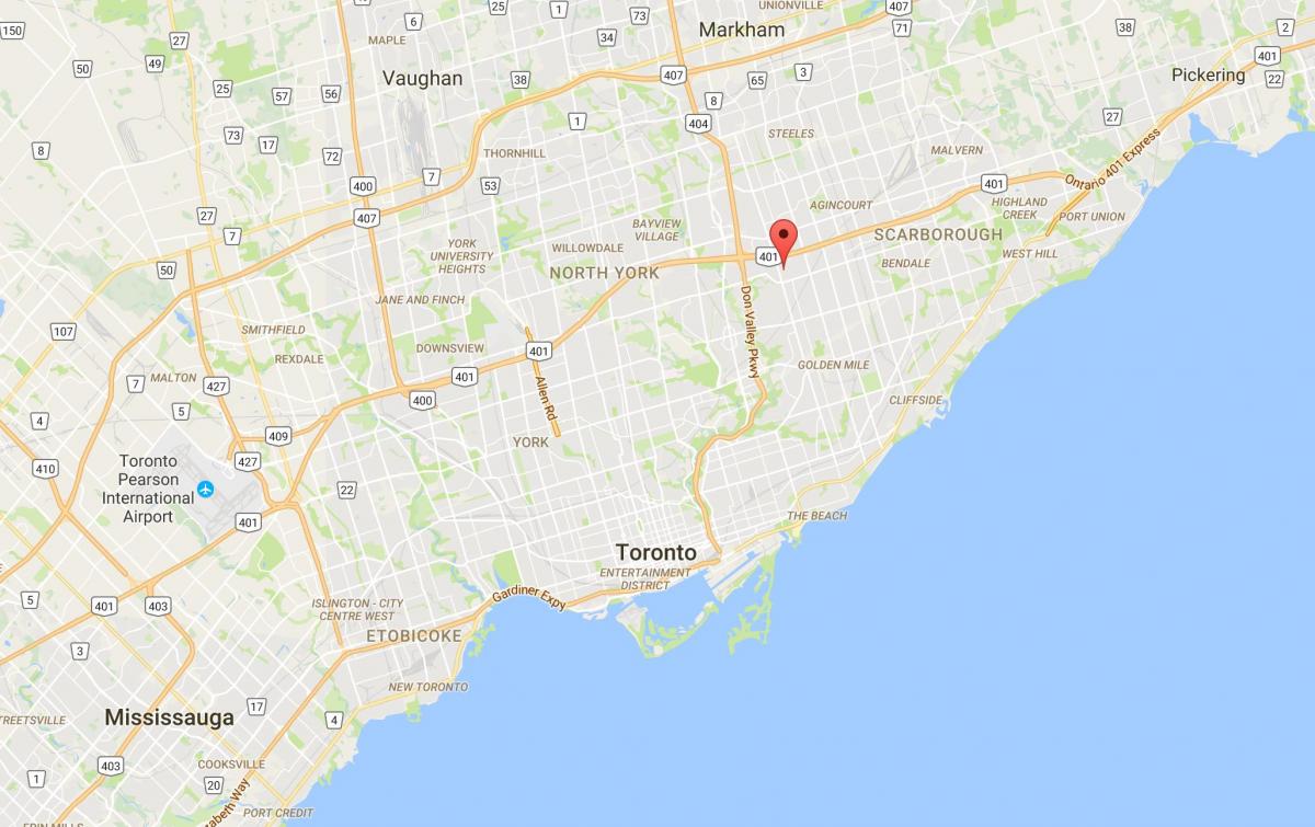 Mapa de Maryvale districte de Toronto