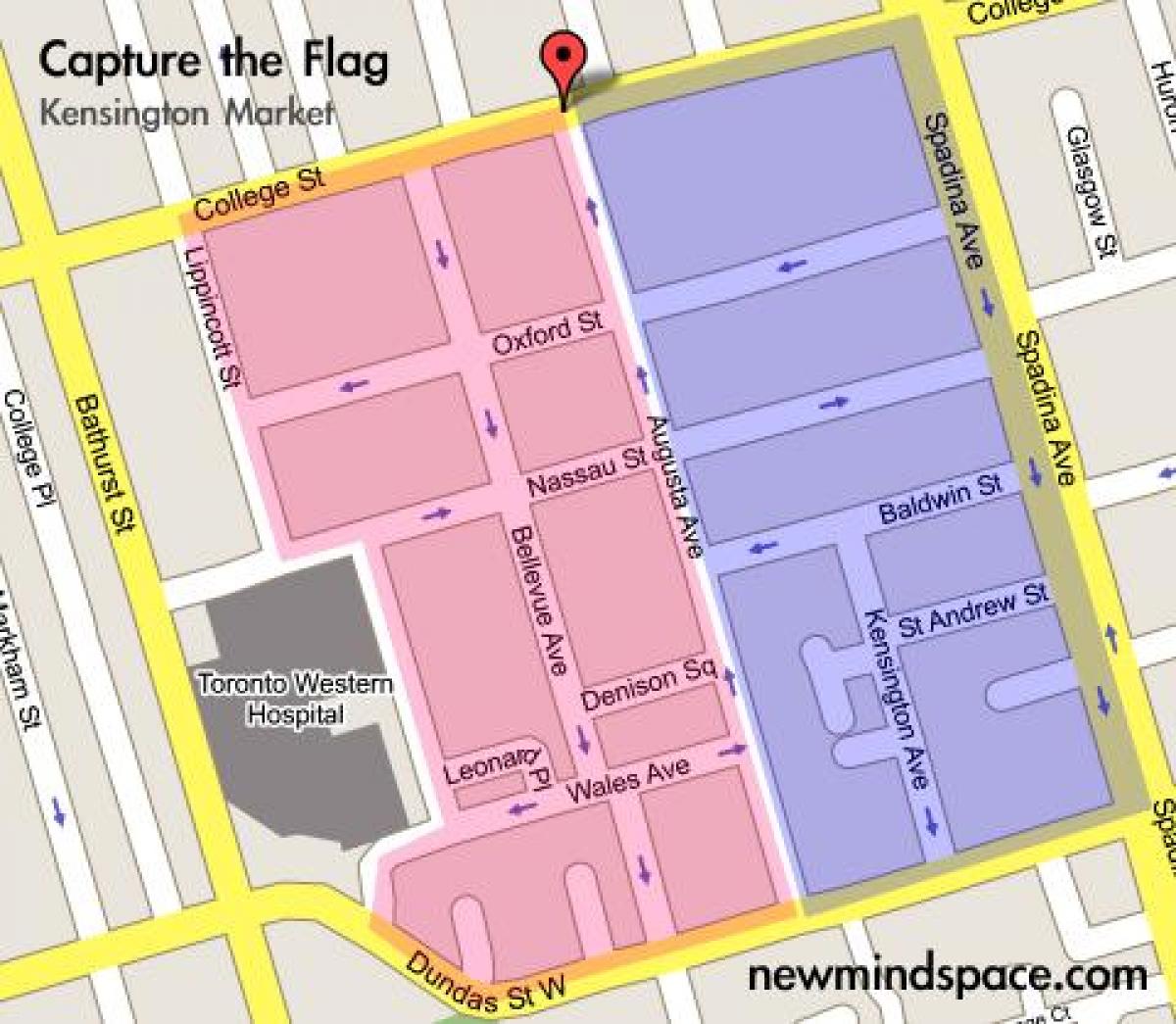 Mapa del Centre de Mercat de la Ciutat de Toronto