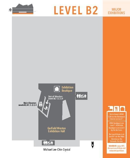Mapa de Museu Reial d'Ontario nivell B2