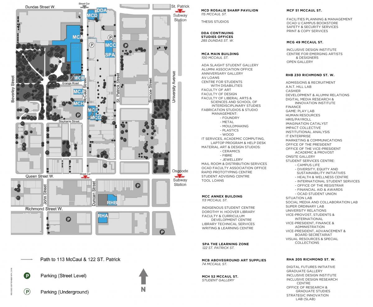Mapa de OCADAIC Universitat de Toronto