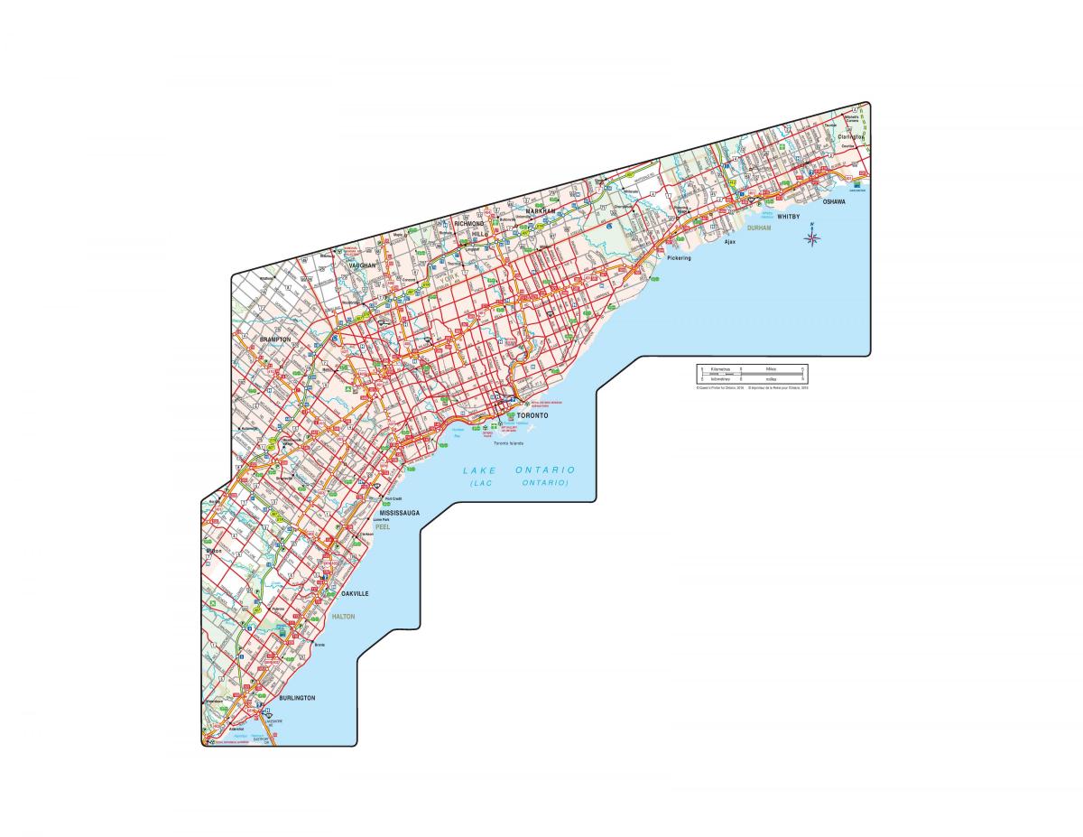 Mapa oficial de Carreteres de Ontario
