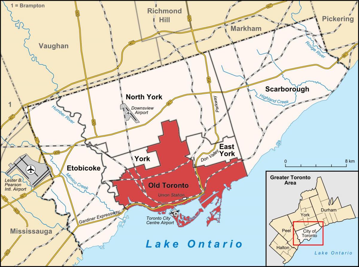 Mapa de l'Antiga Toronto