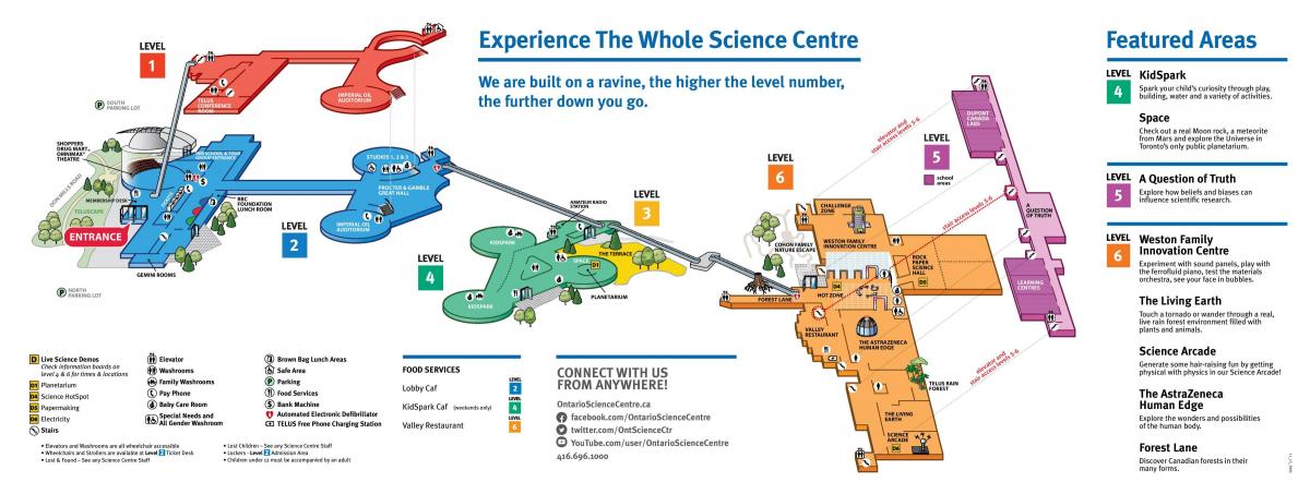 Mapa d'Ontario science center