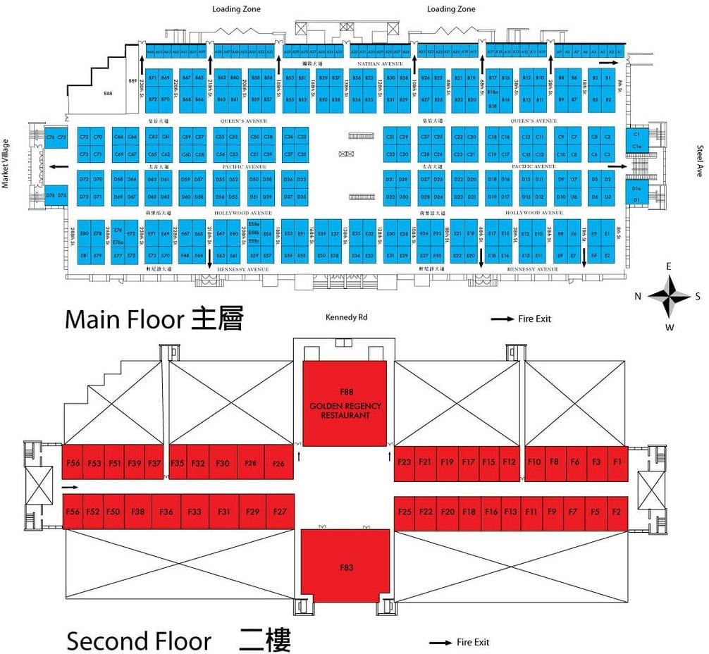 Mapa del Pacífic centre Comercial