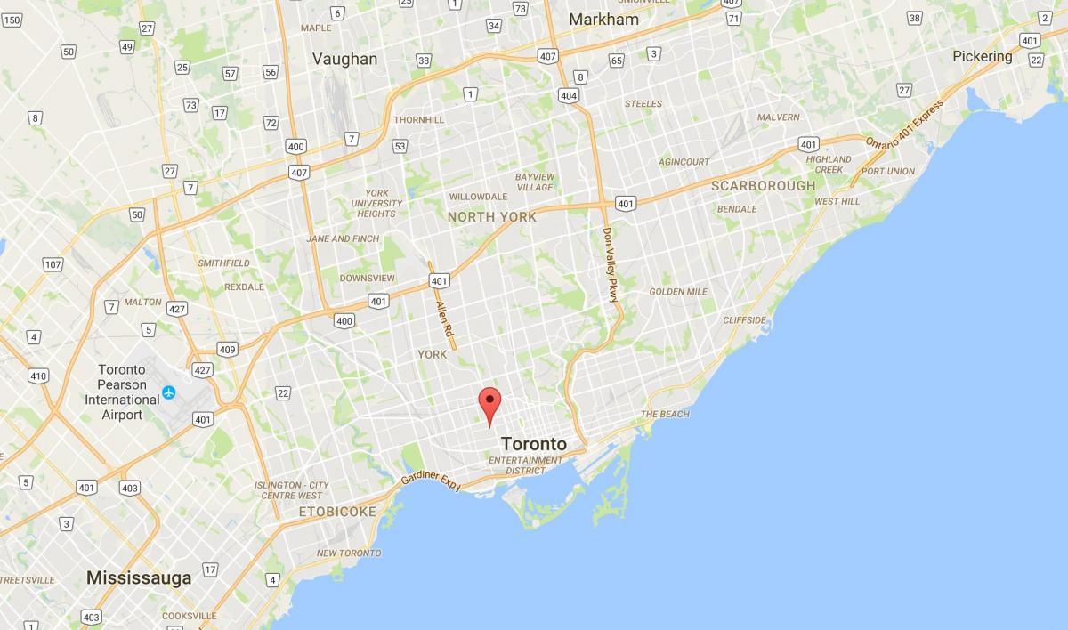 Mapa de Palmerston districte de Toronto