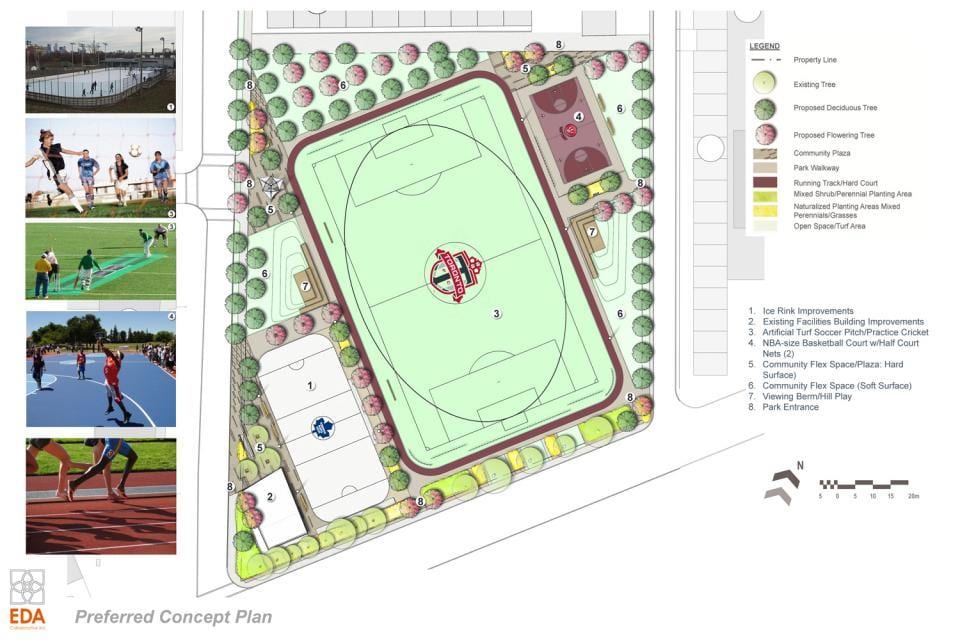 Mapa de Revitalització pla Regent Parc de Toronto fase 3b