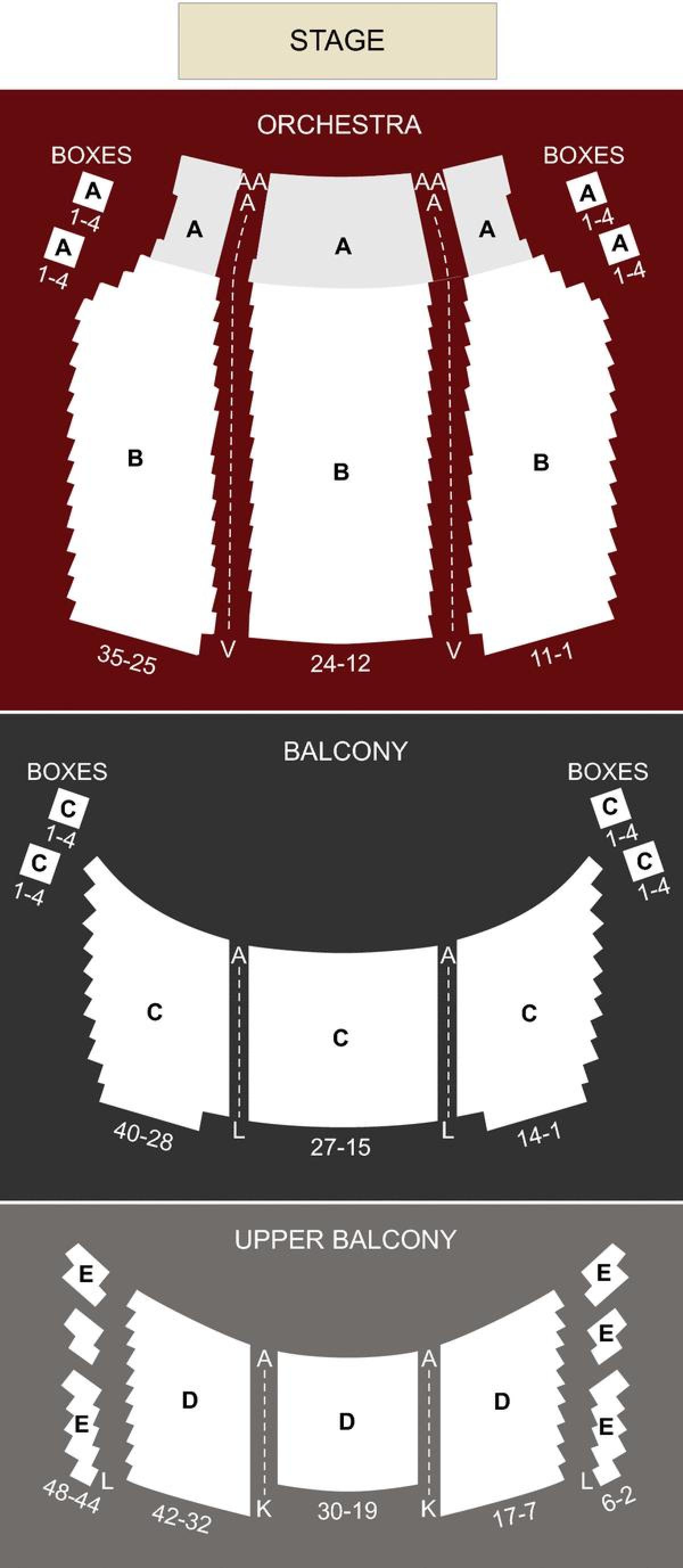 Mapa del Reial Alexandra Teatre