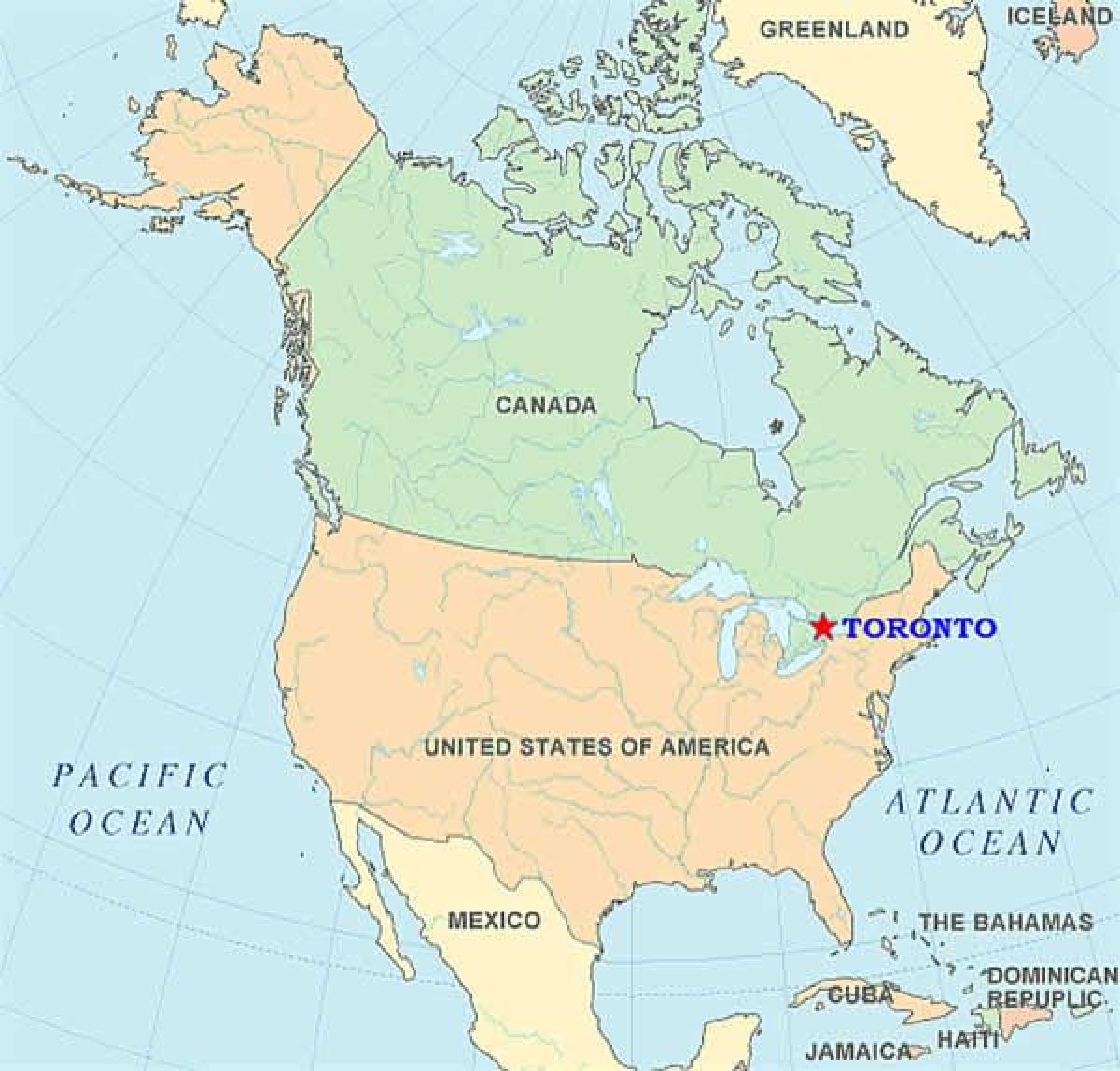 Mapa de Toronto, a estats units