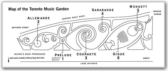 Mapa de Toronto Música Jardí