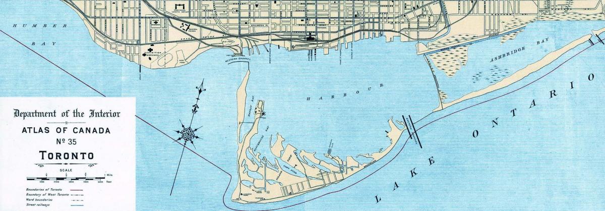 Mapa de Toronto Port de 1906