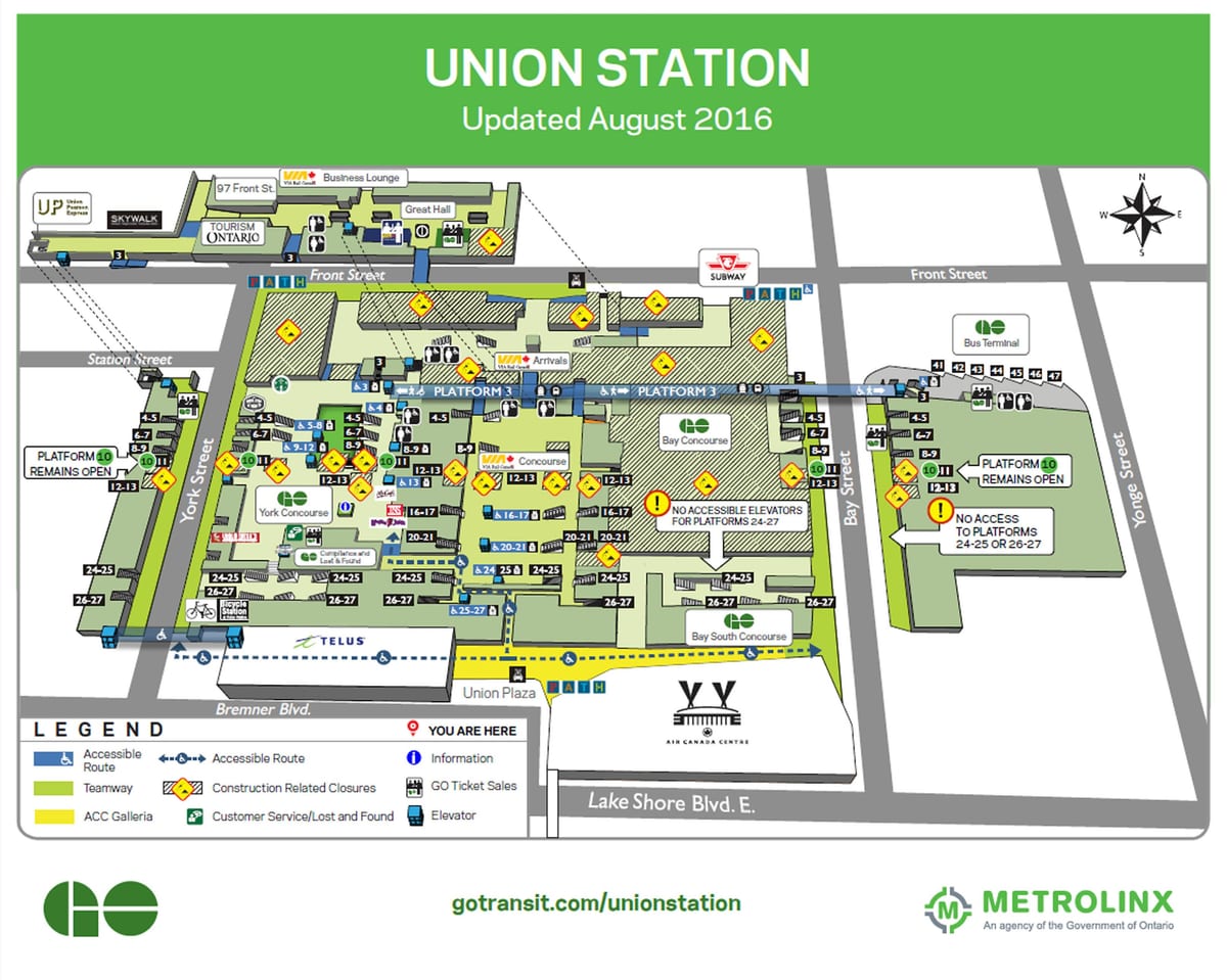 Mapa de Toronto Unió