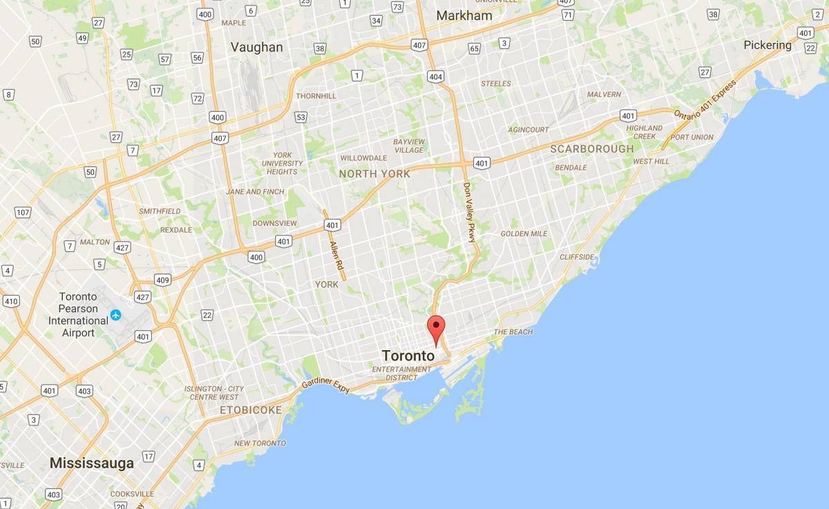 Mapa de Trefann Tribunal de districte de Toronto