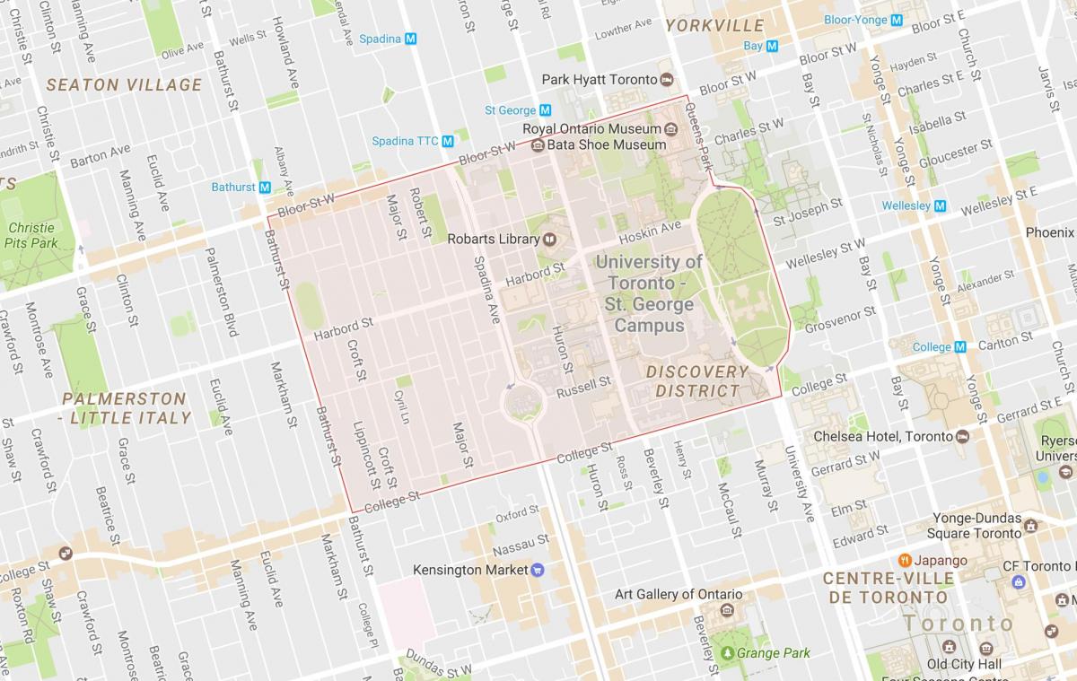 Mapa de la Universitat de Toronto