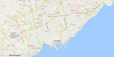 Mapa de Agincourt districte de Toronto