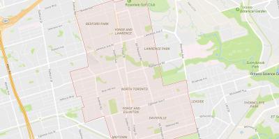 Mapa del barri Nord de Toronto