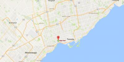 Mapa de l'Alta Parc del districte de Toronto