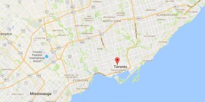 Mapa de Baldwin Poble districte de Toronto