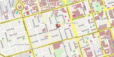Mapa de Baldwin Poble de Toronto