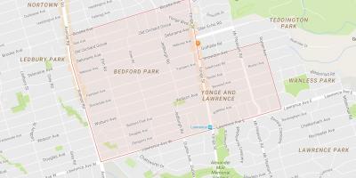 Mapa de Bedford Park al barri de Toronto