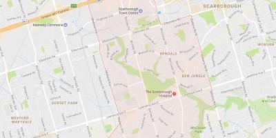 Mapa de Bendale barri de Toronto