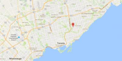 Mapa de Bermondsey districte de Toronto