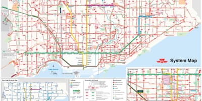 Mapa de TTC línies d'autobús