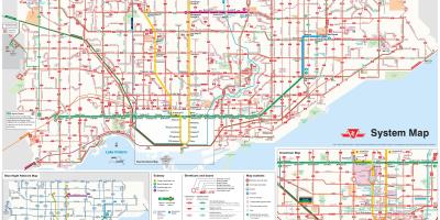 Mapa de TTC línies d'autobús