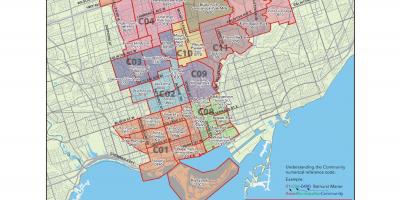 Mapa del centre de Toronto