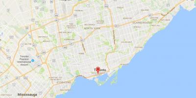 Mapa de CityPlace districte de Toronto